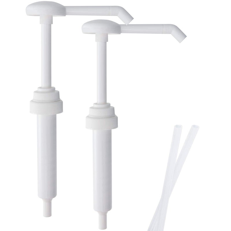 Top Home Store Heavy Duty Anti Drip Replacement Gallon Pump Dispensers, Suitable for Shampoo, Conditioner, Paint and Condiments, 2 Pieces, Includes 2 Five Inch Tube - Image 1